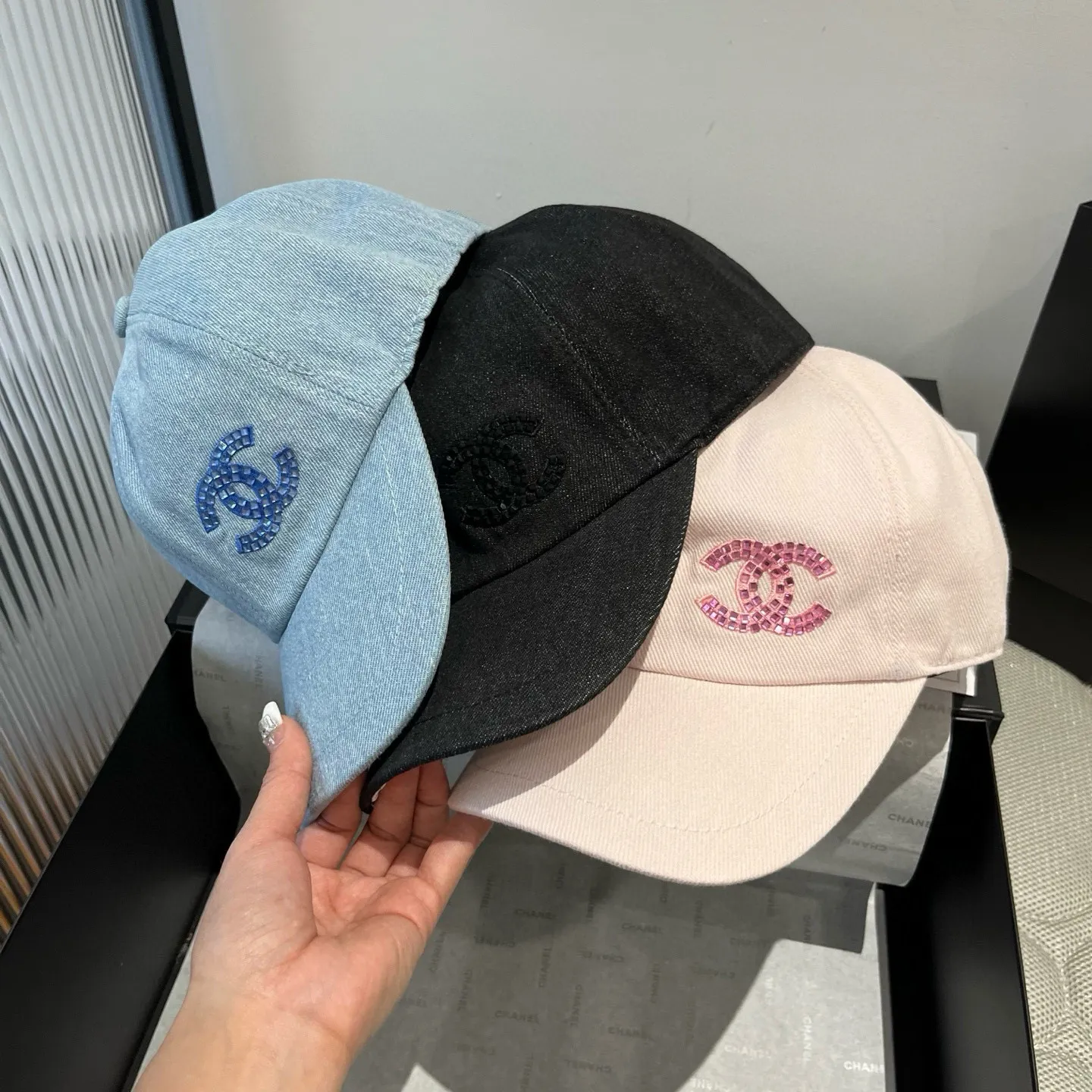 💰100¥ Chanel counter style peaked cap, original quality, head circumference 57cm