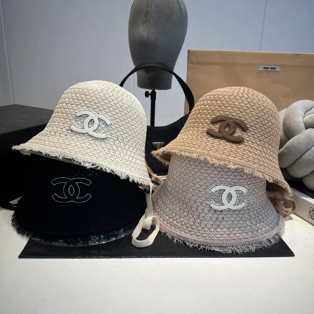 P60 Chanel sunshade bucket hat, foldable, head circumference 57cm
