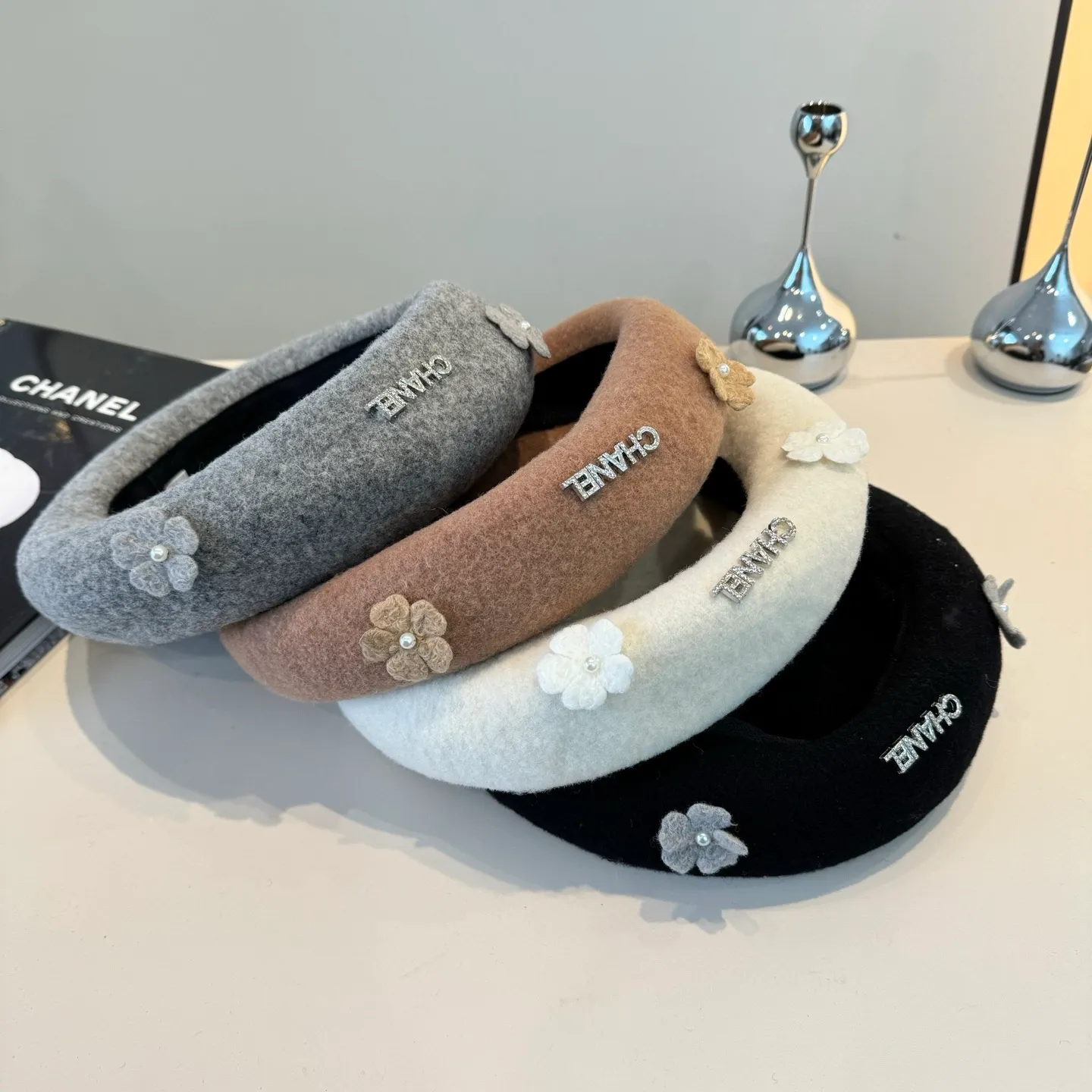 💰130¥ Chanel new wool beret, 100% wool🦙 fabric, head circumference 57cm