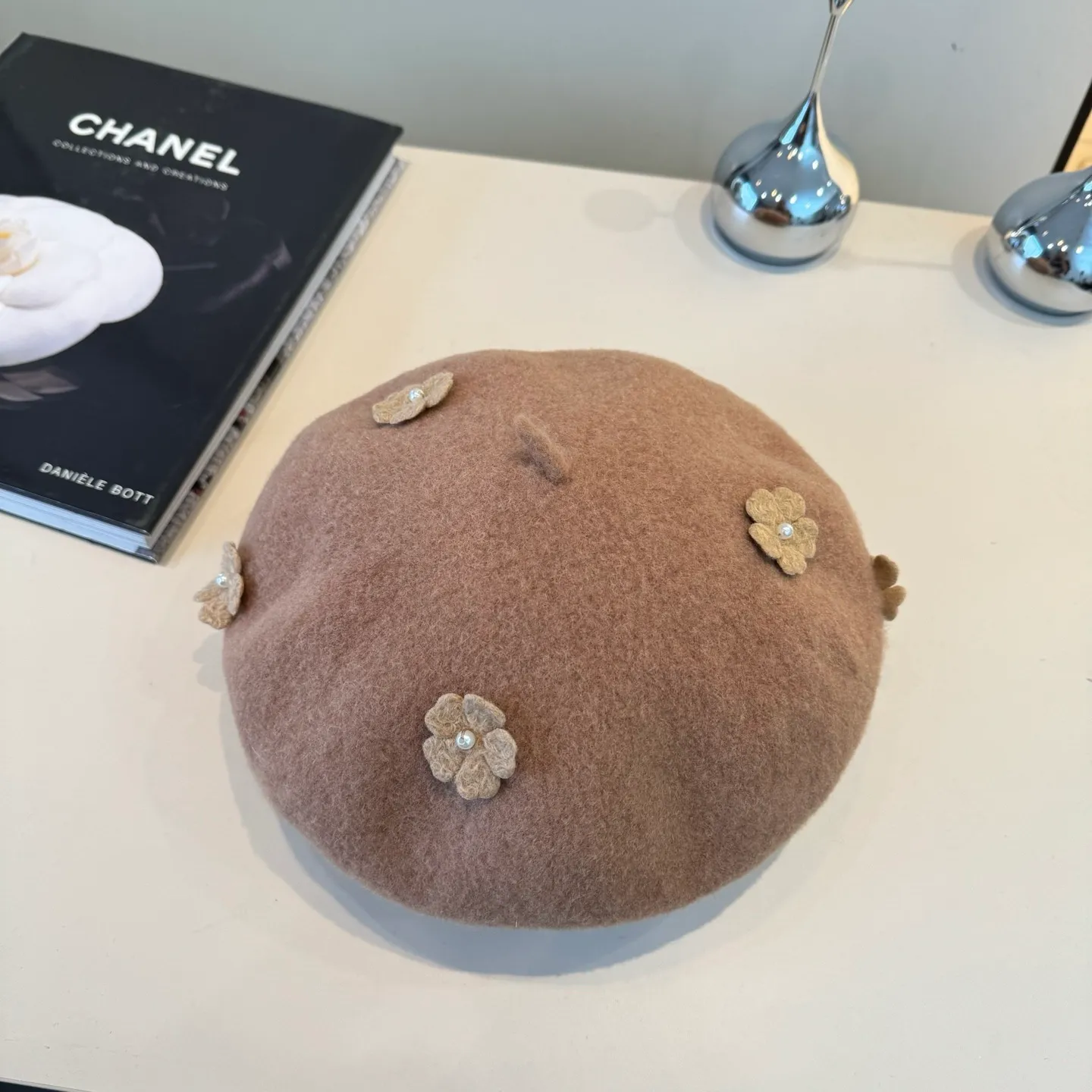 💰130¥ Chanel new wool beret, 100% wool🦙 fabric, head circumference 57cm