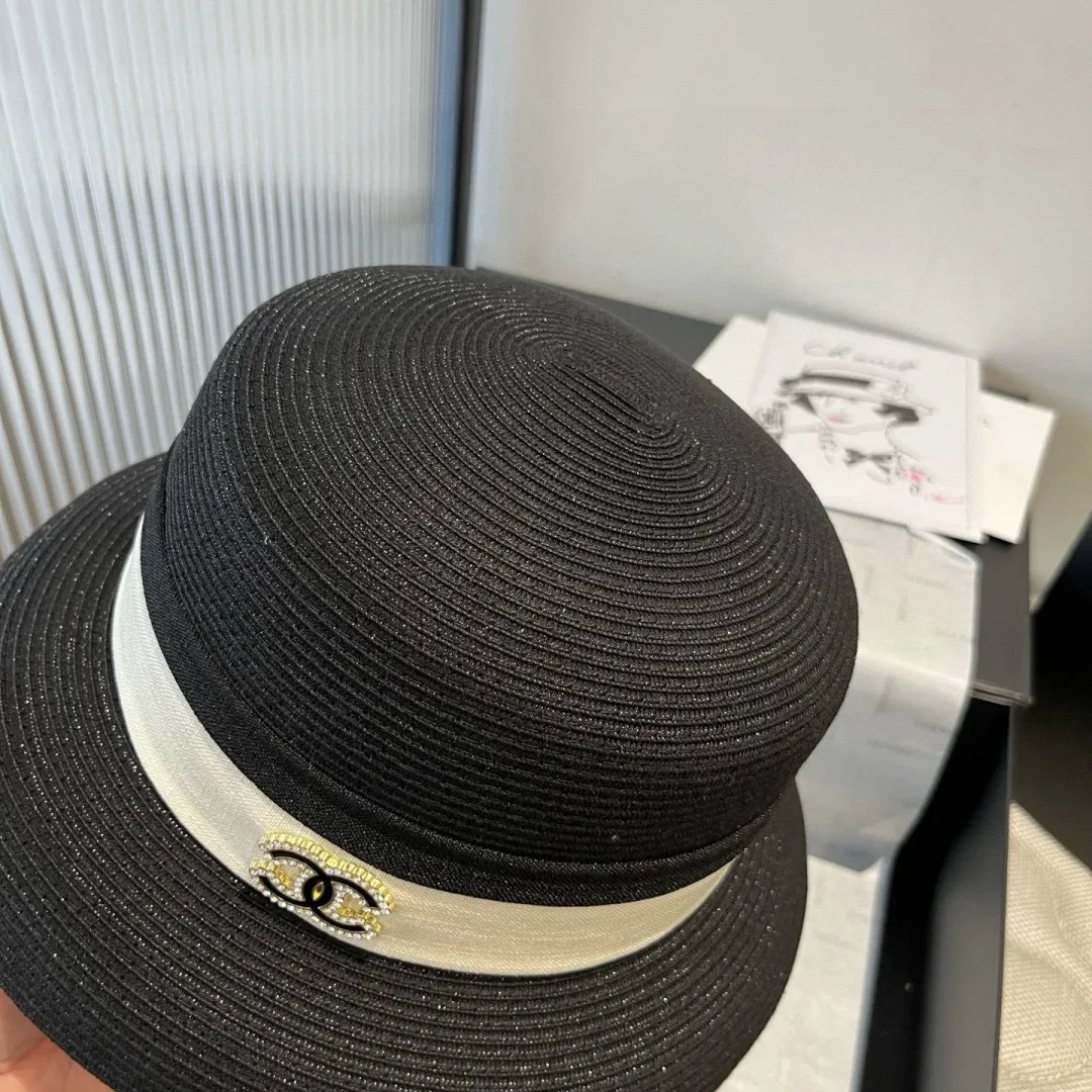 💰160¥ Chanel lantern hat, made of PP straw, celebrity style, head circumference 57cm
