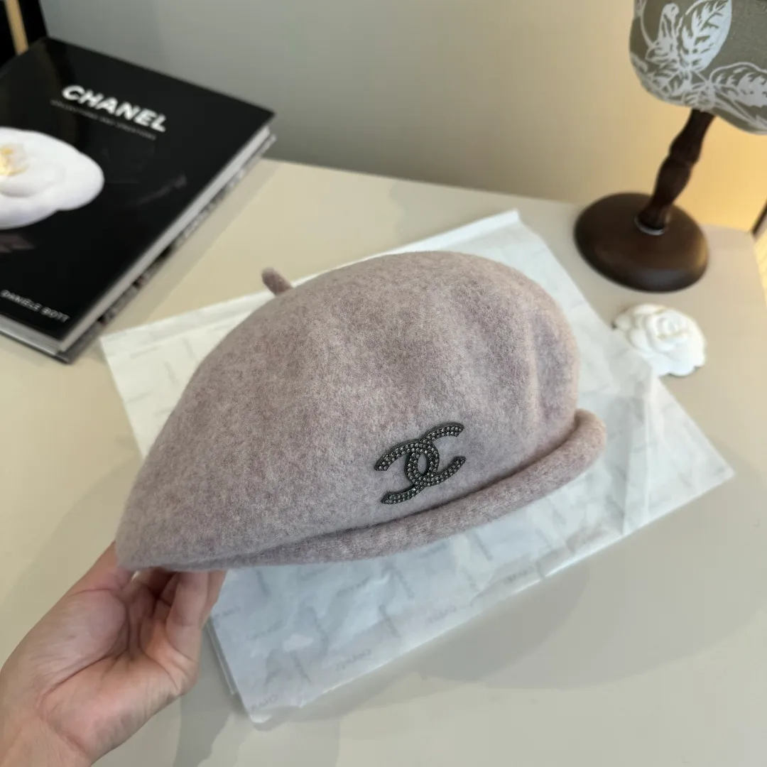 🉐180¥ Chanel wool beret, pumpkin hat, 100% wool🦙 fabric, head circumference 57cm