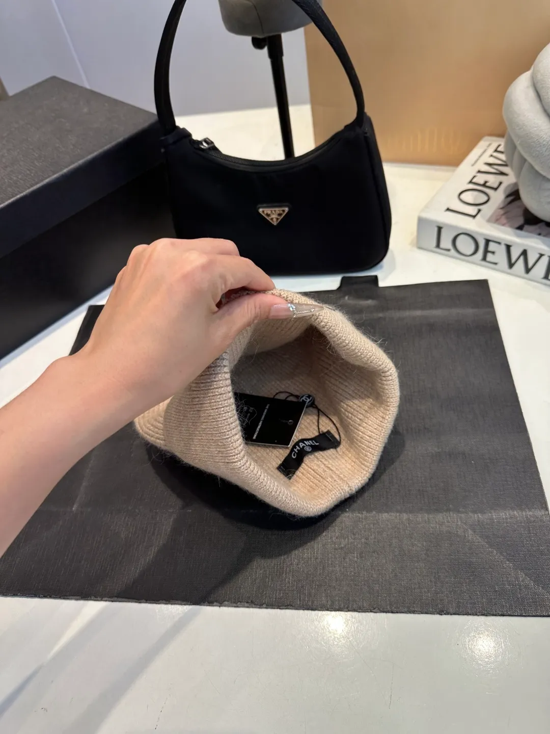 P50 Chanel CHANEL new wool hat, Xiaoxiang is classic and simple, fashionable and casual design, popular new product