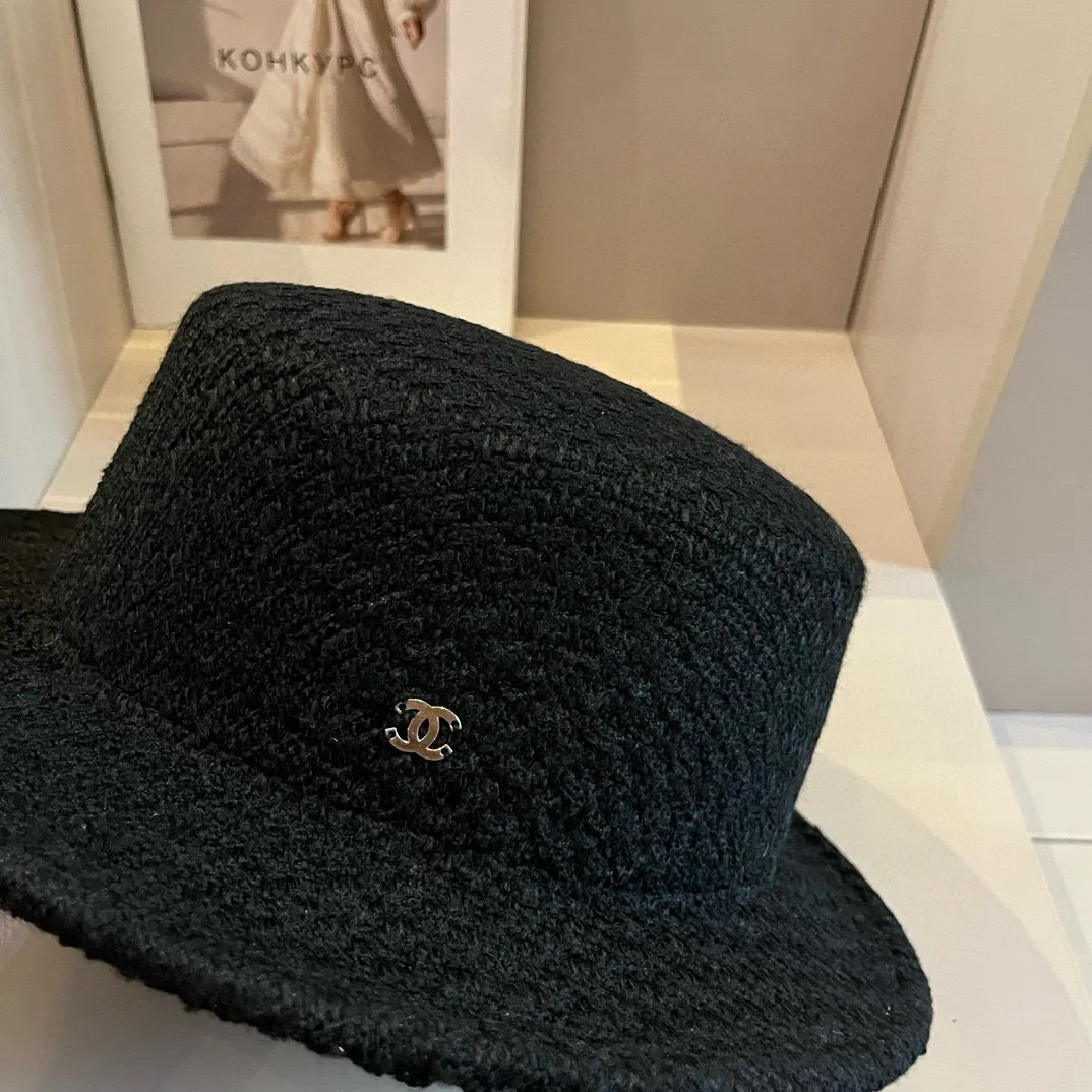 💰170¥ Chanel Chanel classic lady style flat top hat, head circumference 57cm