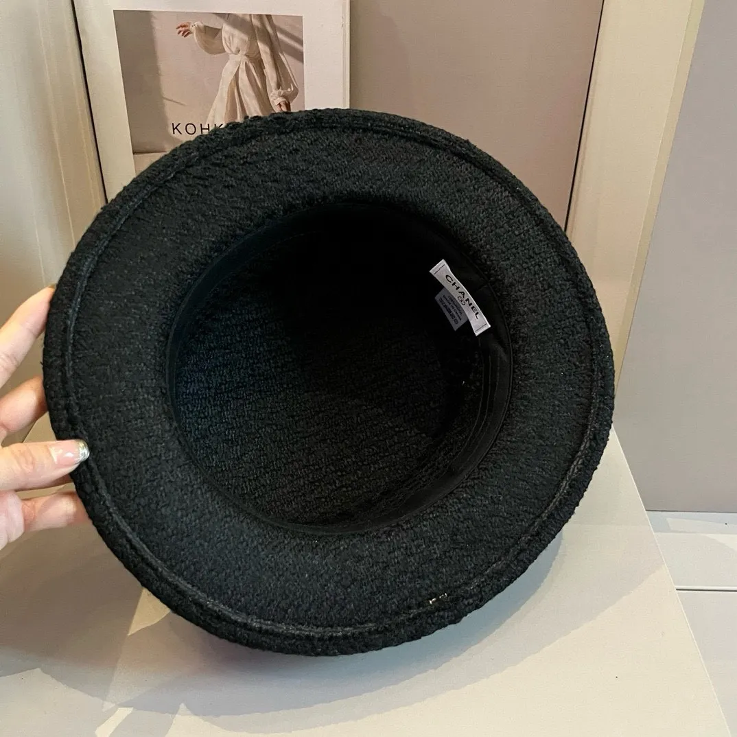 💰170¥ Chanel Chanel classic lady style flat top hat, head circumference 57cm