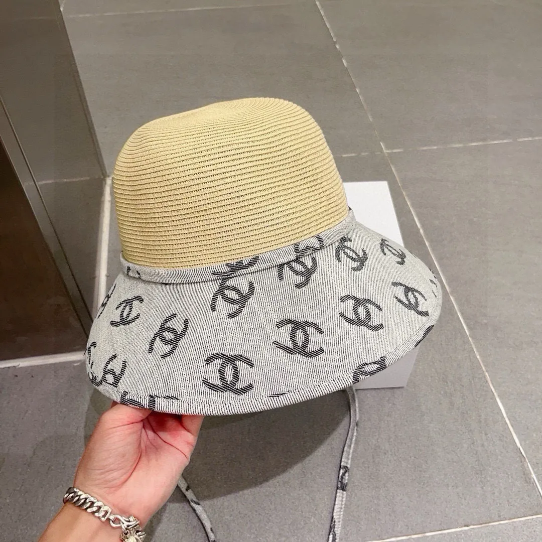 💰140¥ Chanel straw hat, advanced customization, head circumference 57cm.