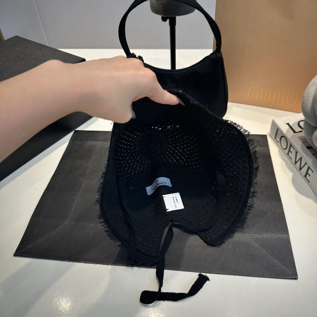 P60 Chanel sunshade bucket hat, foldable, head circumference 57cm