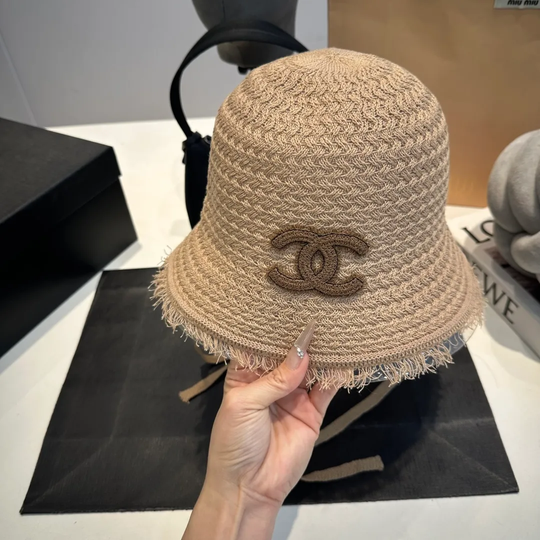 P60 Chanel sunshade bucket hat, foldable, head circumference 57cm