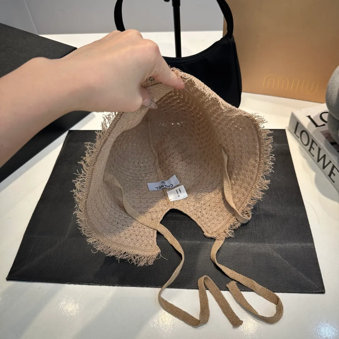 P60 Chanel sunshade bucket hat, foldable, head circumference 57cm