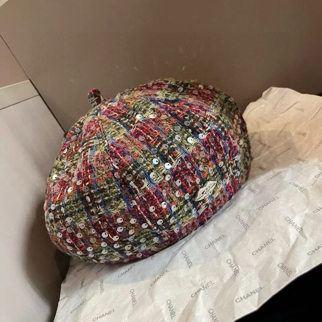 💰140¥ Chanel wool beret, customized with small fragrance style high-end fabrics, head circumference 57cm
