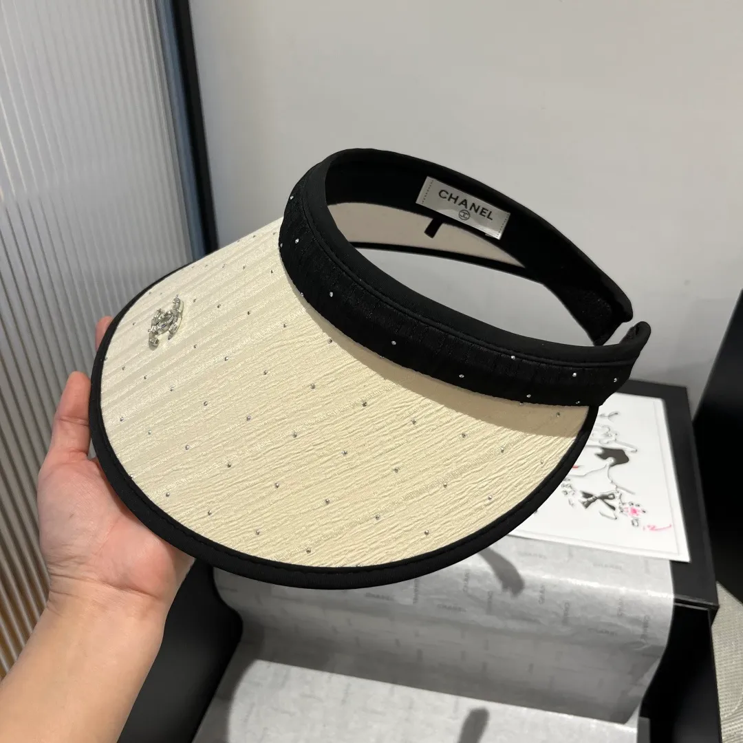 💰90¥ Chanel Chanel hollow top headband sun hat