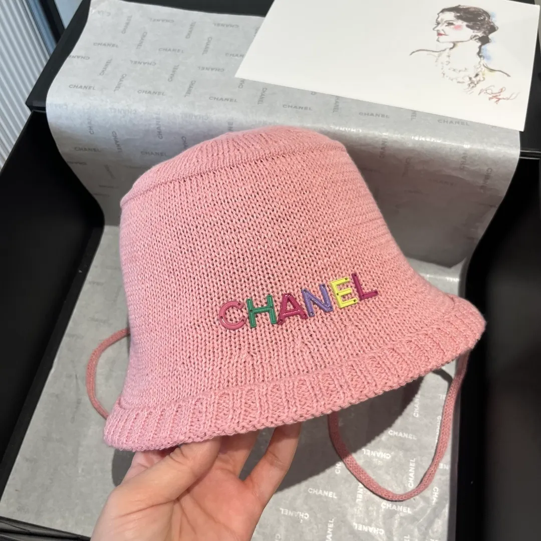 💰80¥ Chanel knitted bucket hat, small top hat, head circumference 57cm