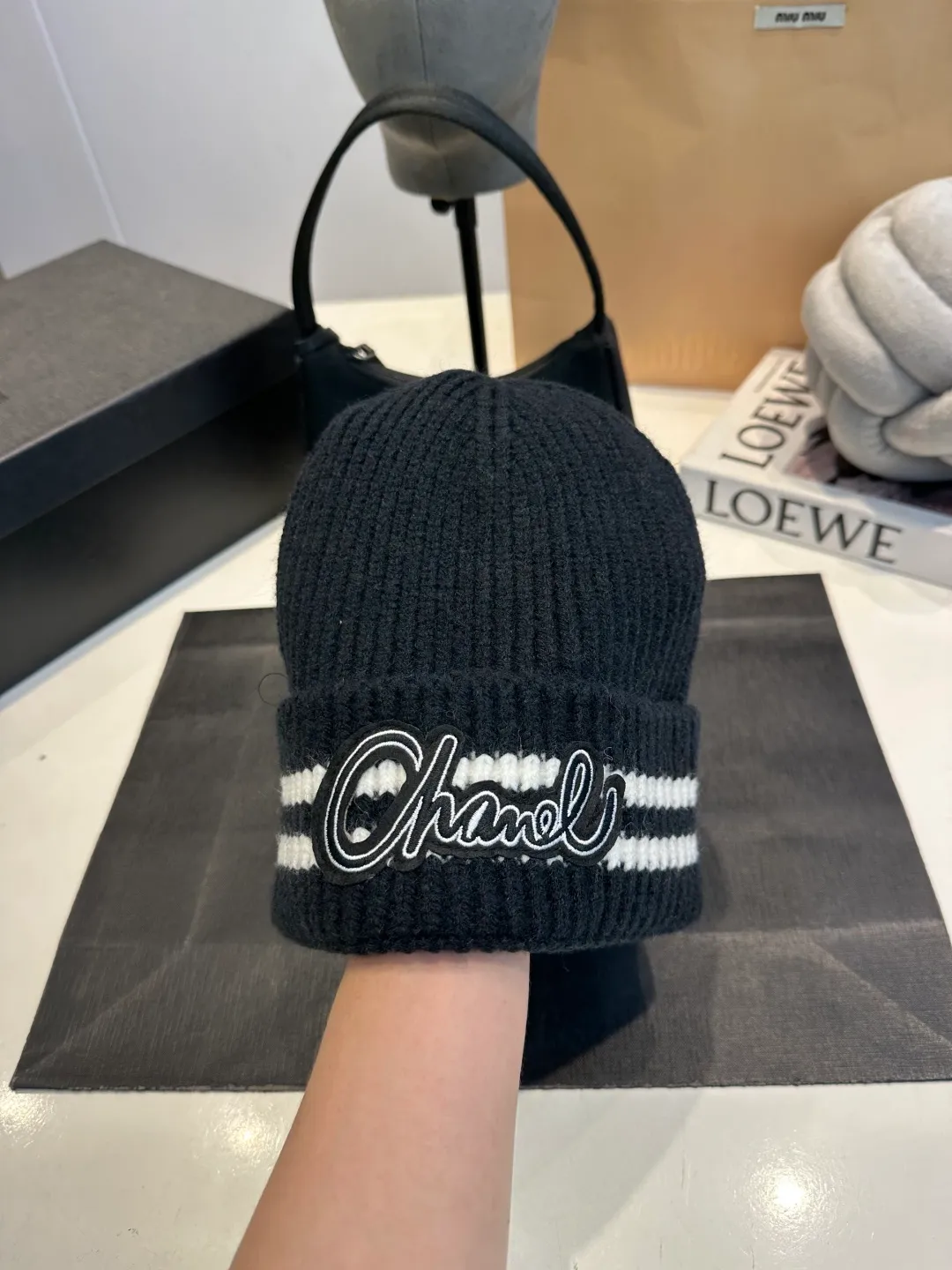 P50 Chanel CHANEL new wool hat, Xiaoxiang is classic and simple, fashionable and casual design, popular new product