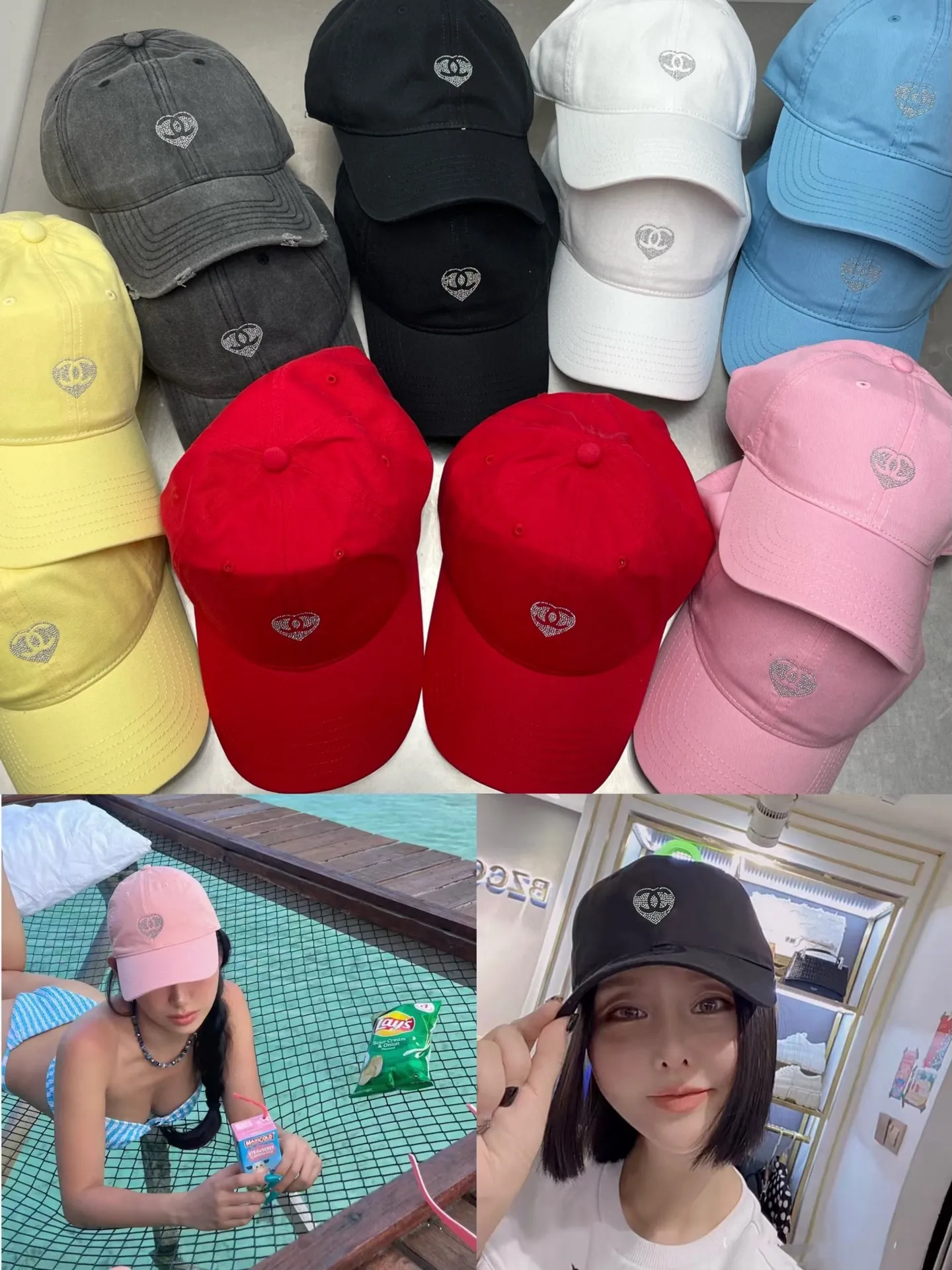 Early autumn Chanel soft top distressed baseball cap