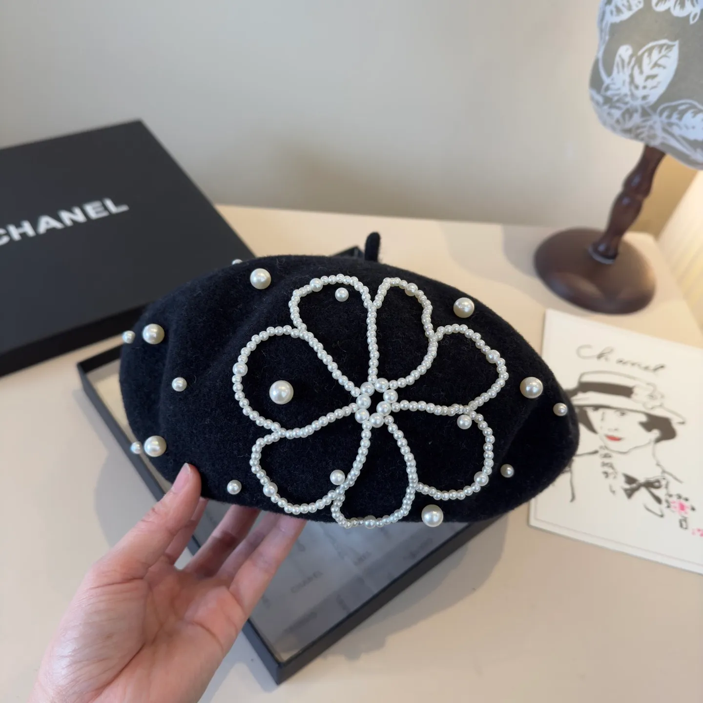 💰130¥ Chanel new wool beret, 100% wool🦙 fabric, head circumference 57cm