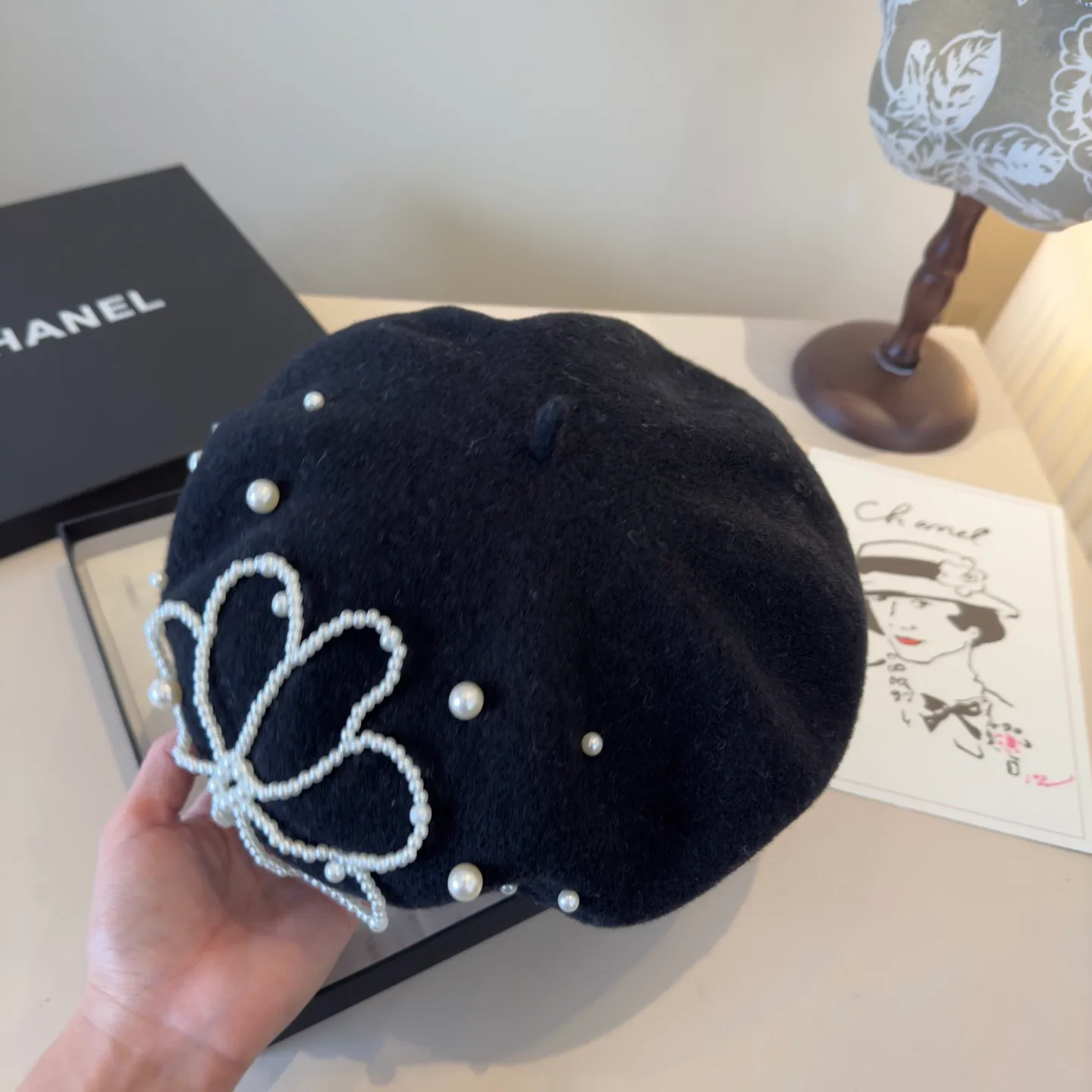 💰130¥ Chanel new wool beret, 100% wool🦙 fabric, head circumference 57cm