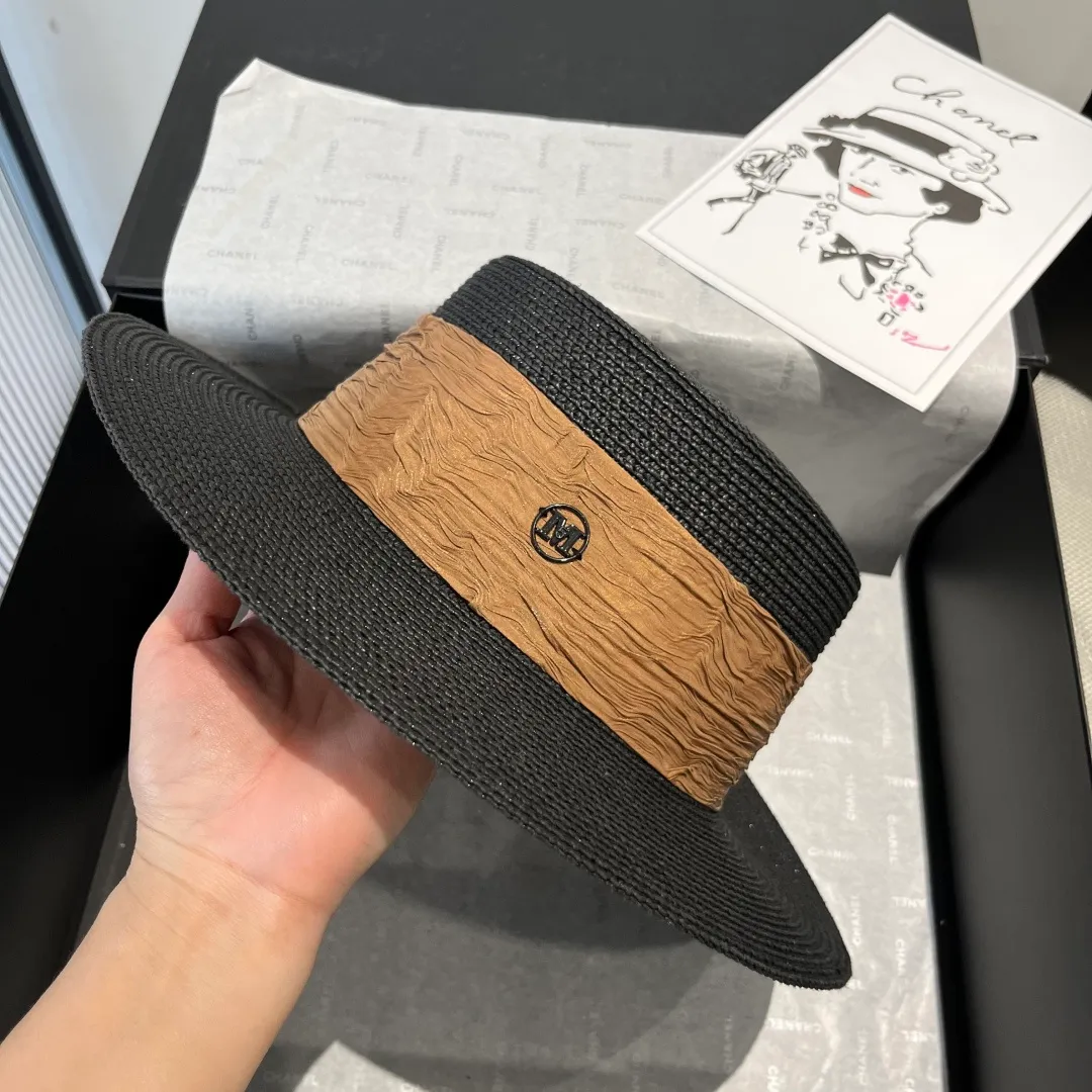💰110¥ Chanel's new double M flat hat, sunshade hat, head circumference 57cm