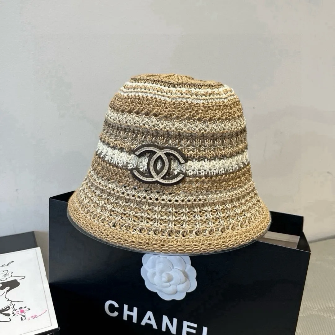 💰100¥ Chanel knitted bucket hat, head circumference 57cm