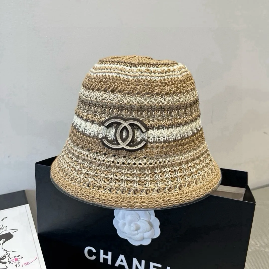 💰100¥ Chanel knitted bucket hat, head circumference 57cm