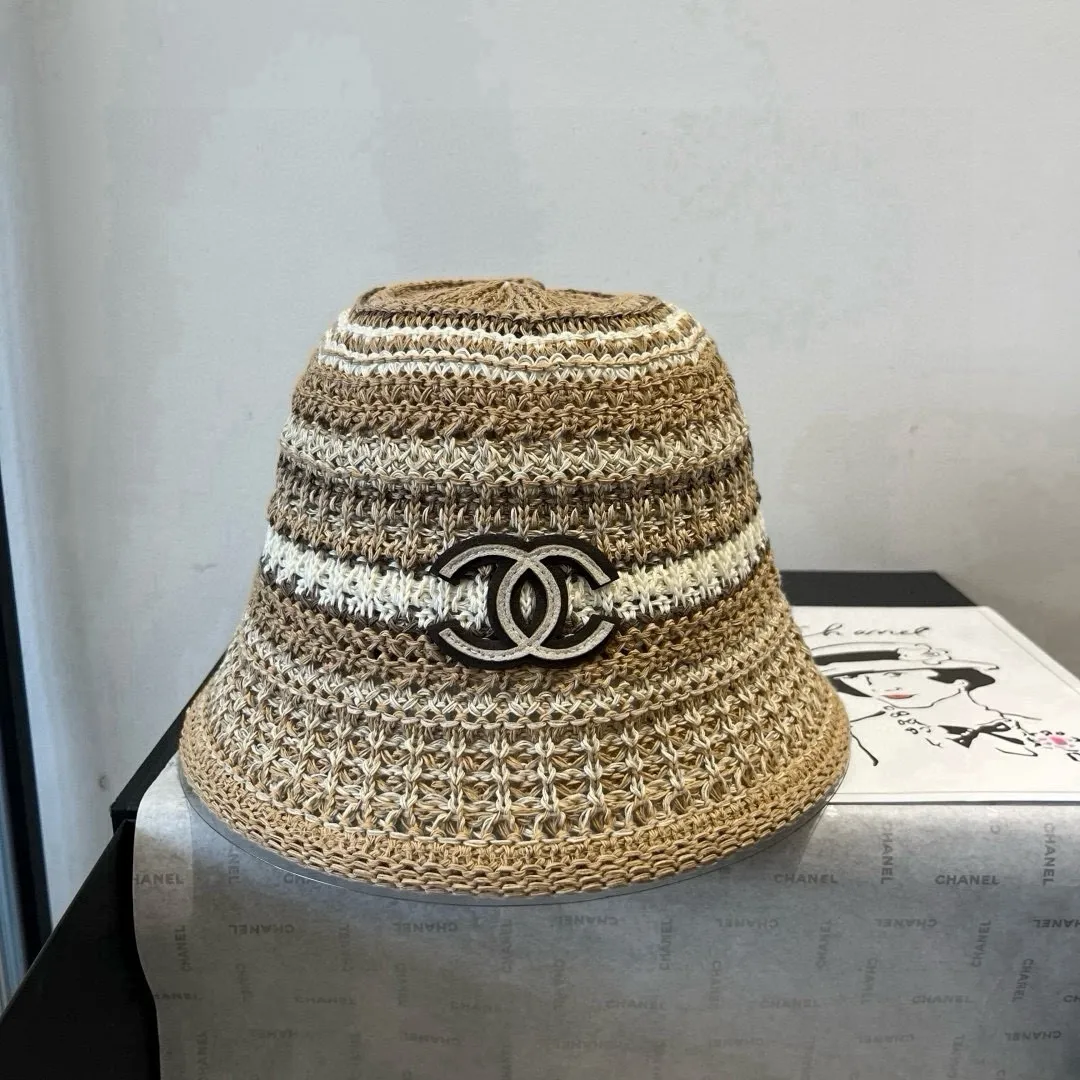 💰100¥ Chanel knitted bucket hat, head circumference 57cm