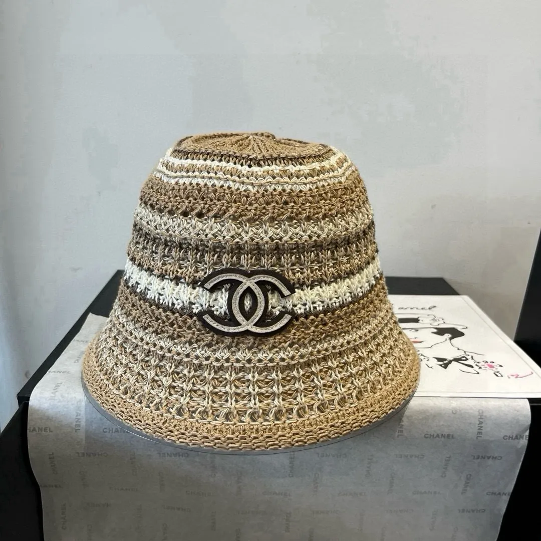 💰100¥ Chanel knitted bucket hat, head circumference 57cm