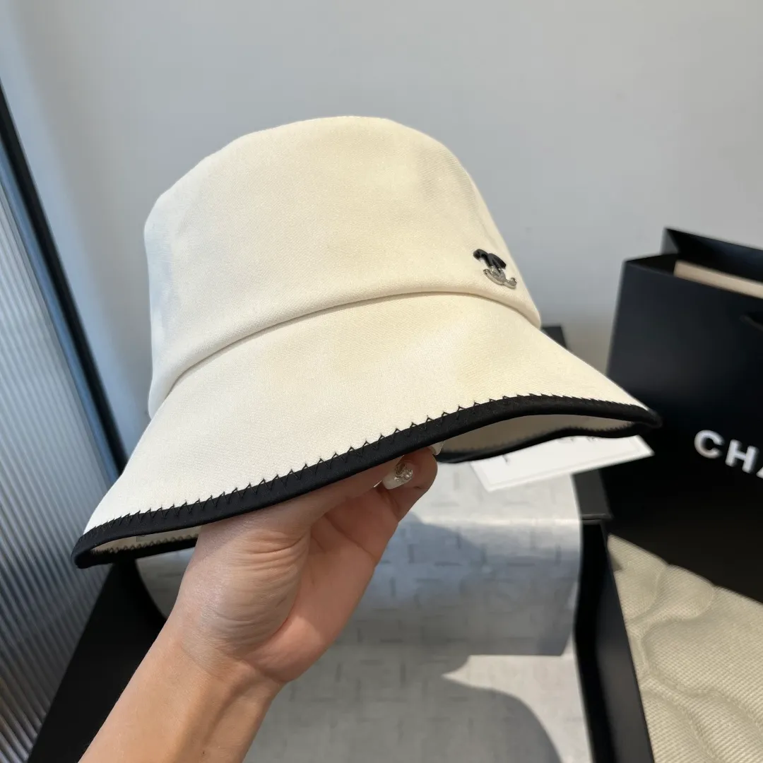 💰100¥ Chanel bow bucket hat, ladylike style, head circumference 57cm
