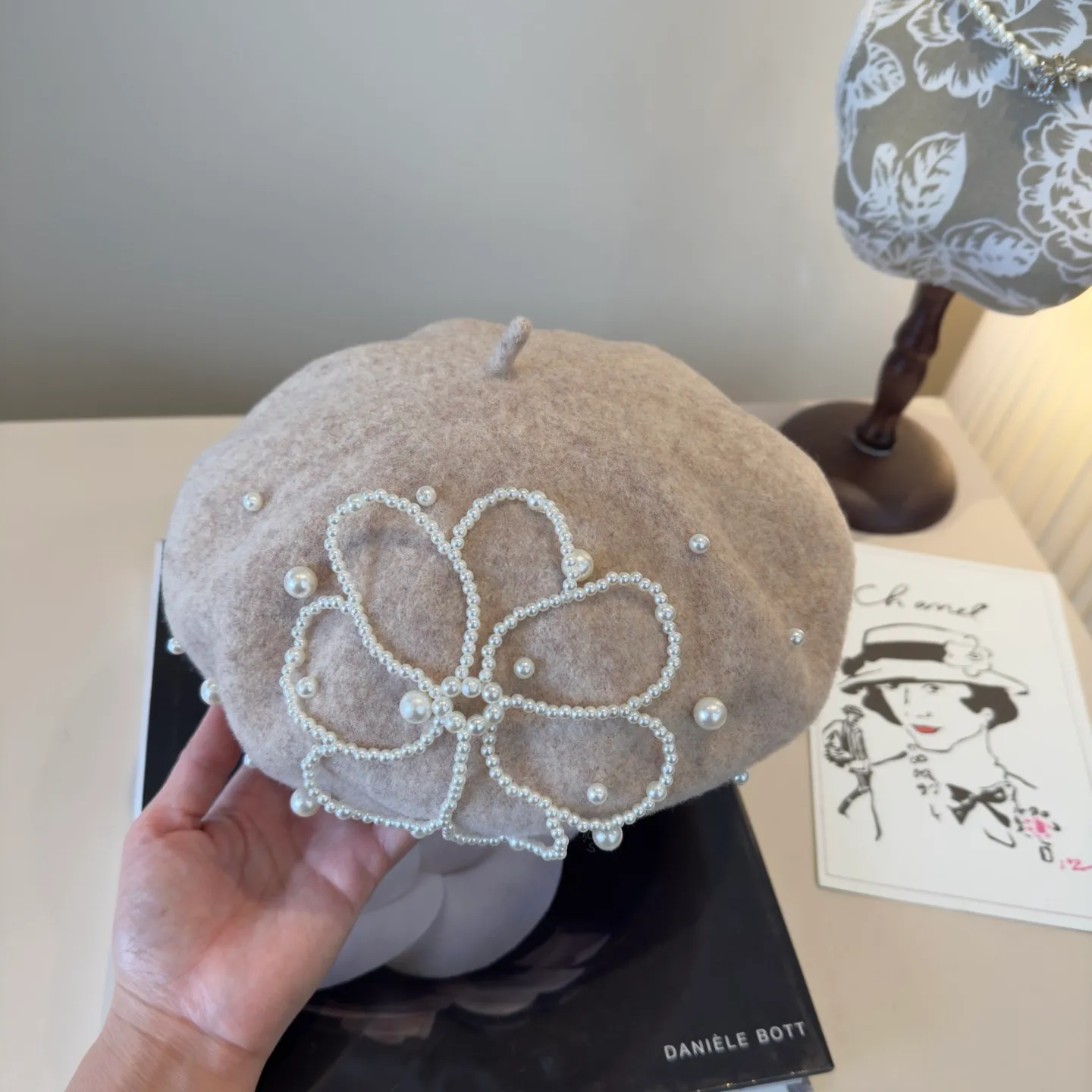 💰130¥ Chanel new wool beret, 100% wool🦙 fabric, head circumference 57cm