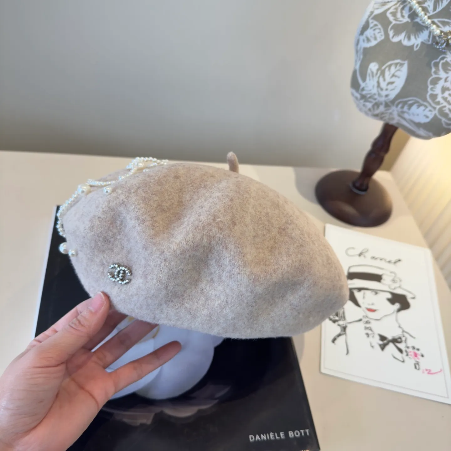 💰130¥ Chanel new wool beret, 100% wool🦙 fabric, head circumference 57cm