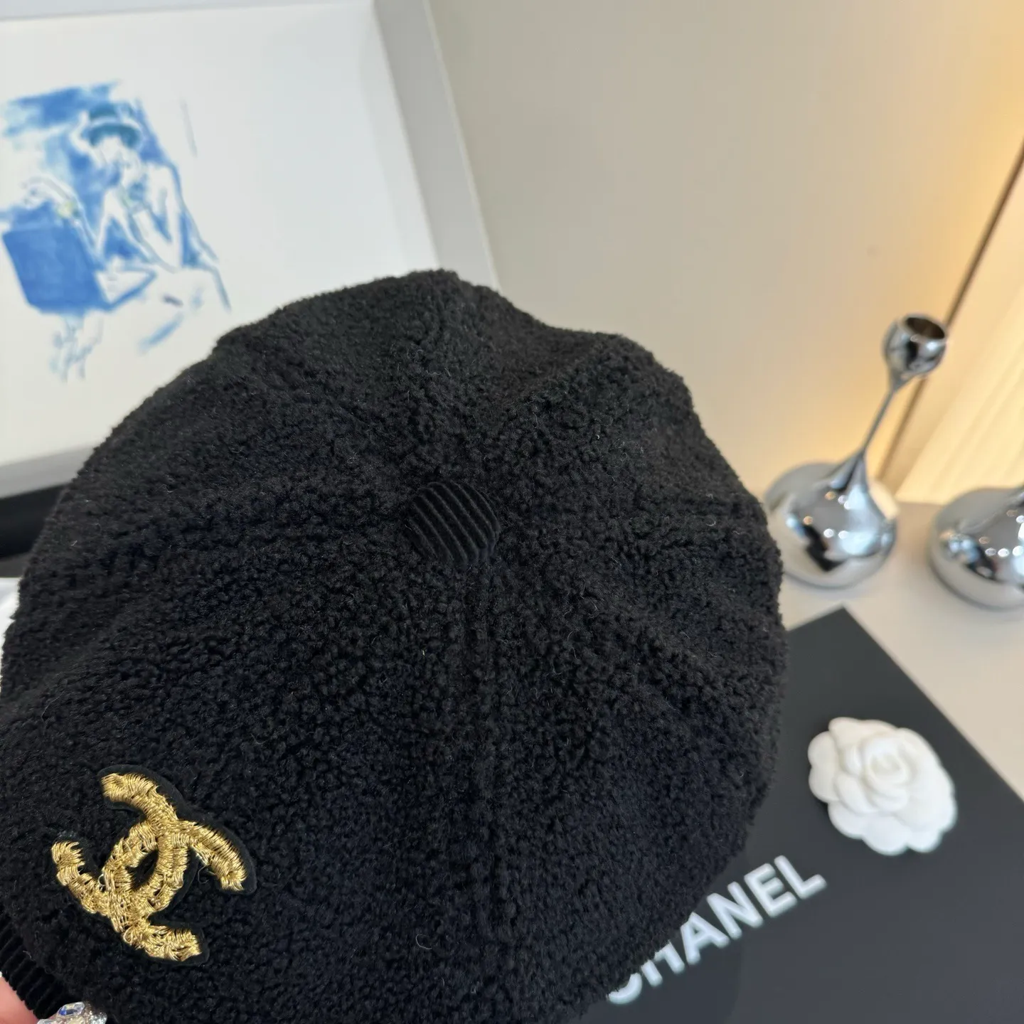 💰90¥ Chanel wool duck bill forward cap, unisex,
