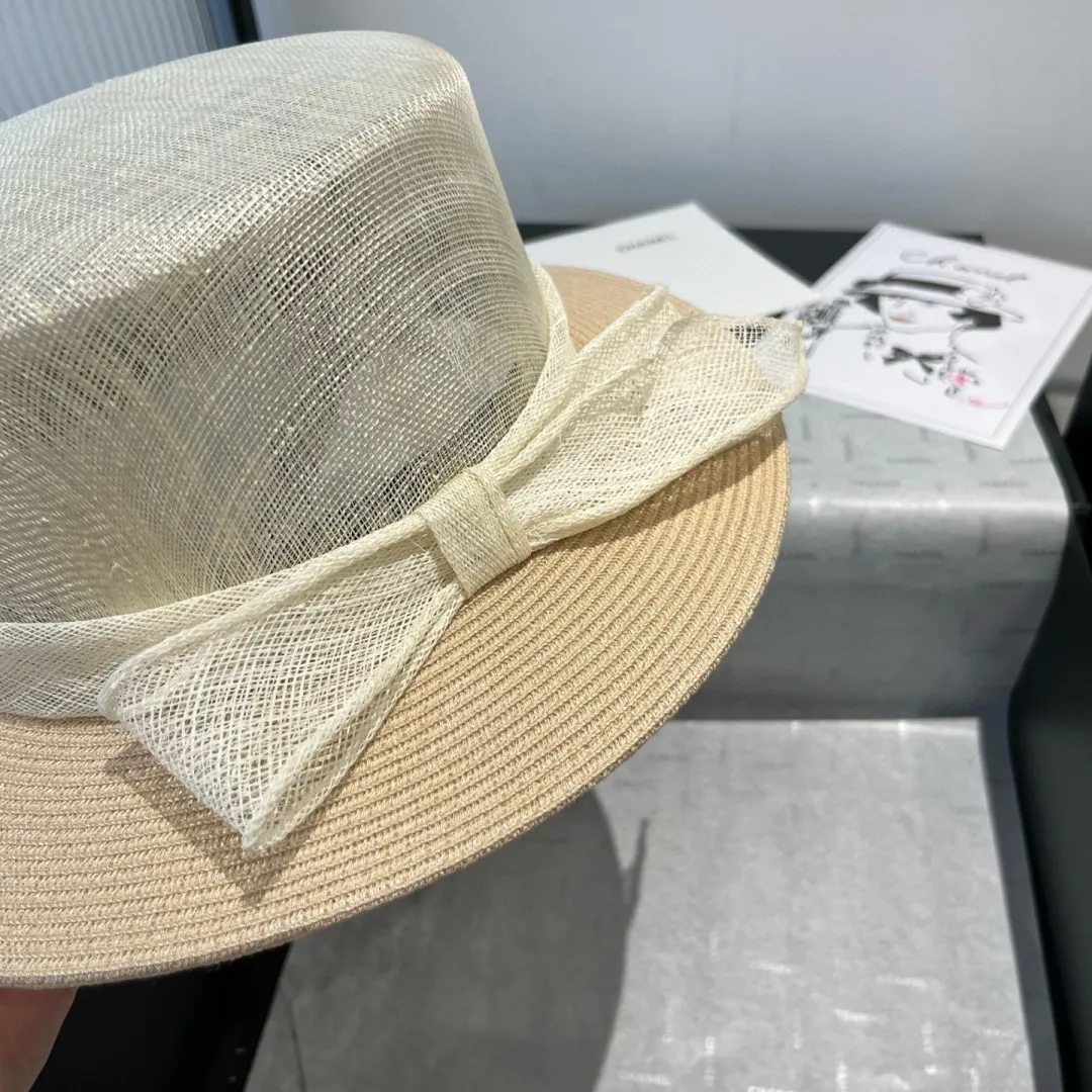 💰220¥ Chanel linen hat, advanced customization, head circumference 57cm