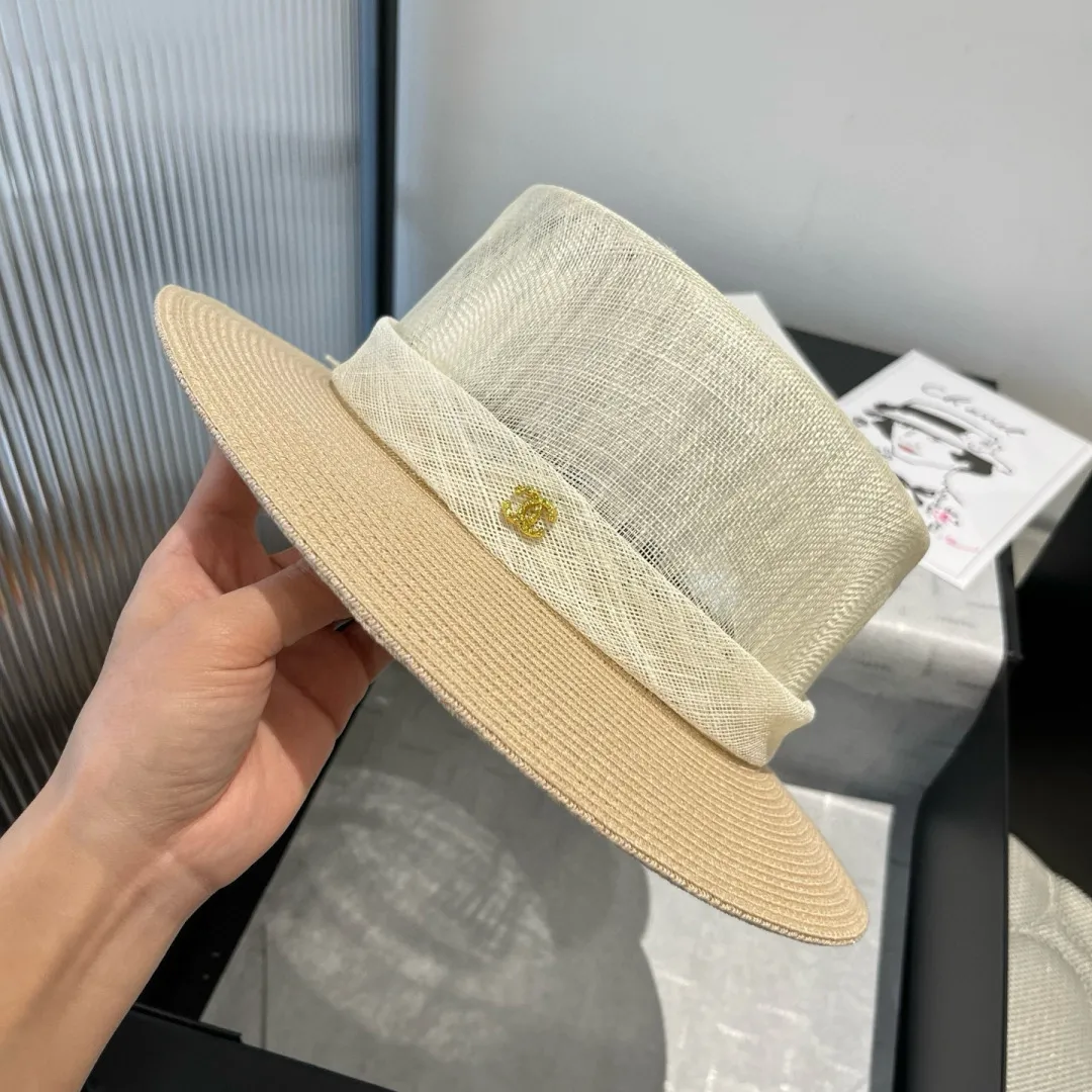 💰220¥ Chanel linen hat, advanced customization, head circumference 57cm