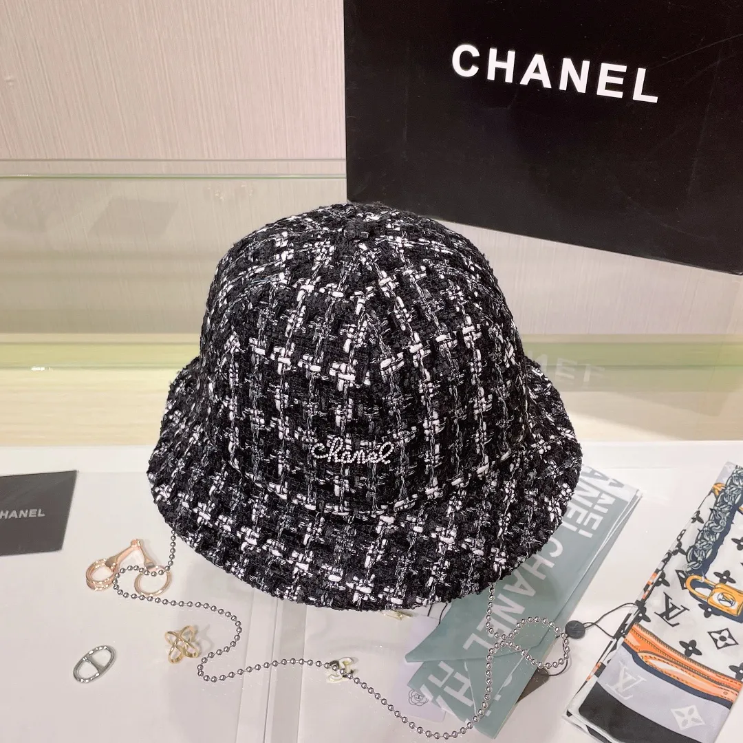 P70 Chanel Chanel 2023 autumn and winter new lady style fisherman hat, foldable, easy to carry when traveling, head circumference 57cm