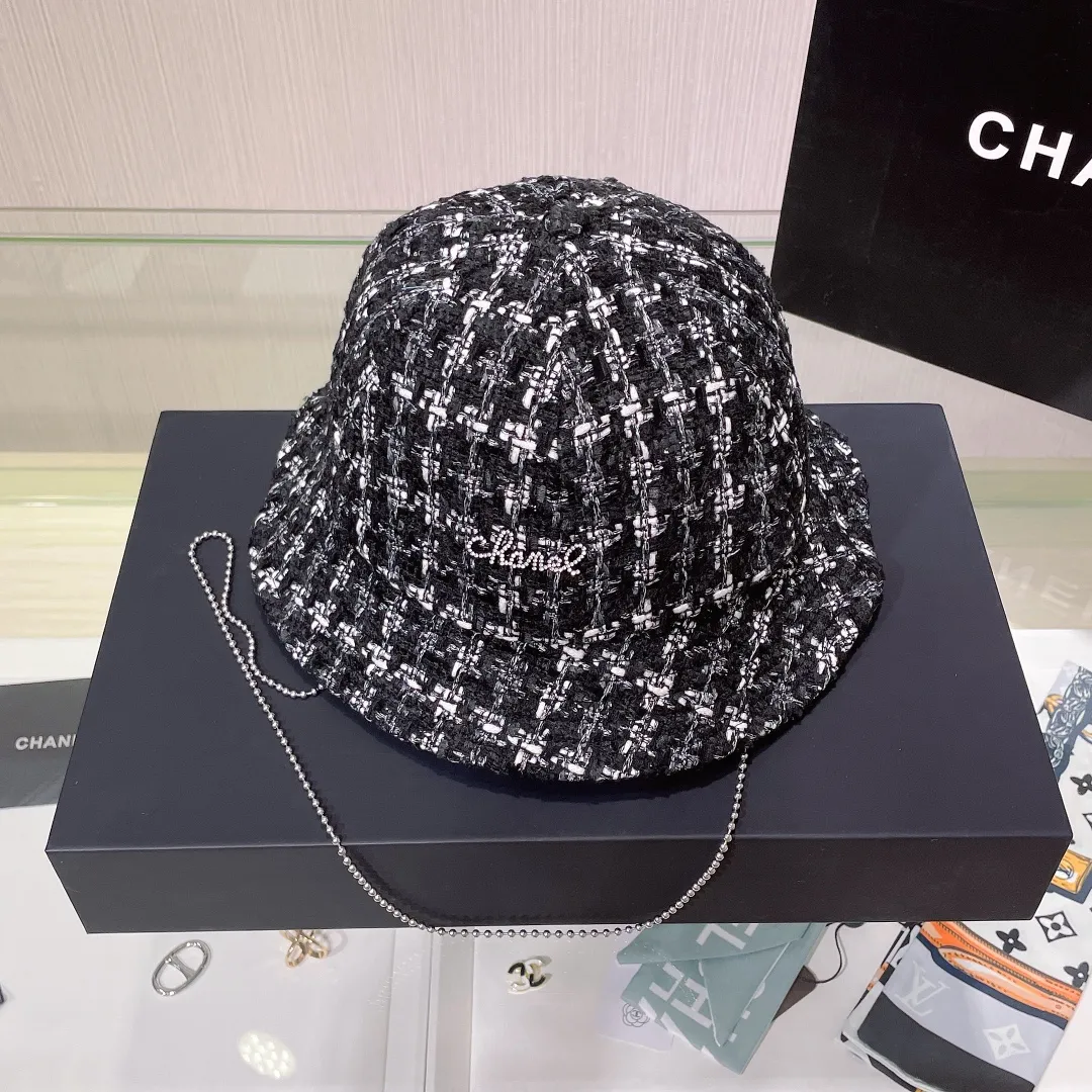 P70 Chanel Chanel 2023 autumn and winter new lady style fisherman hat, foldable, easy to carry when traveling, head circumference 57cm