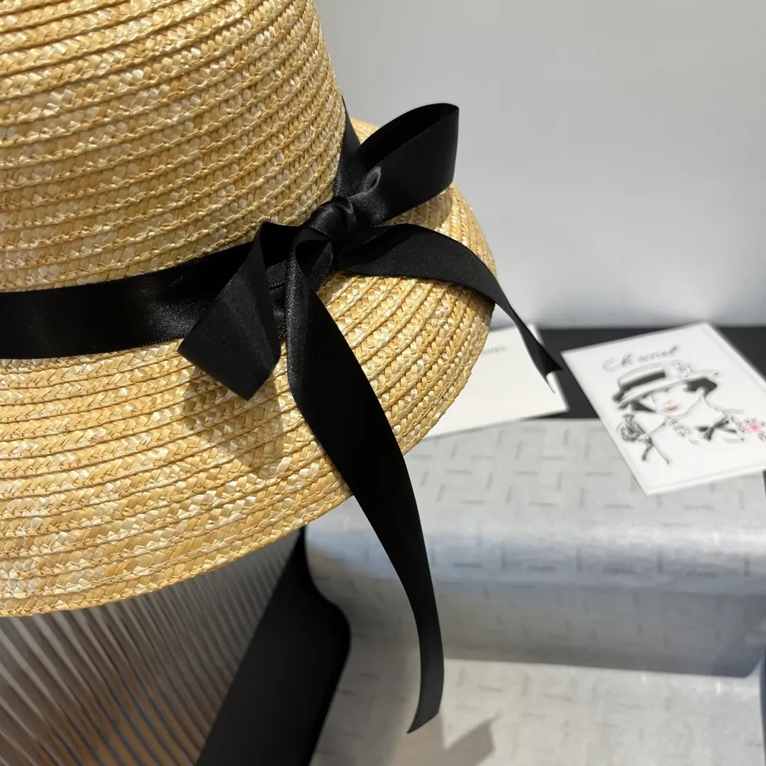 💰140¥ Chanel straw hat, lantern hat, head circumference 57cm