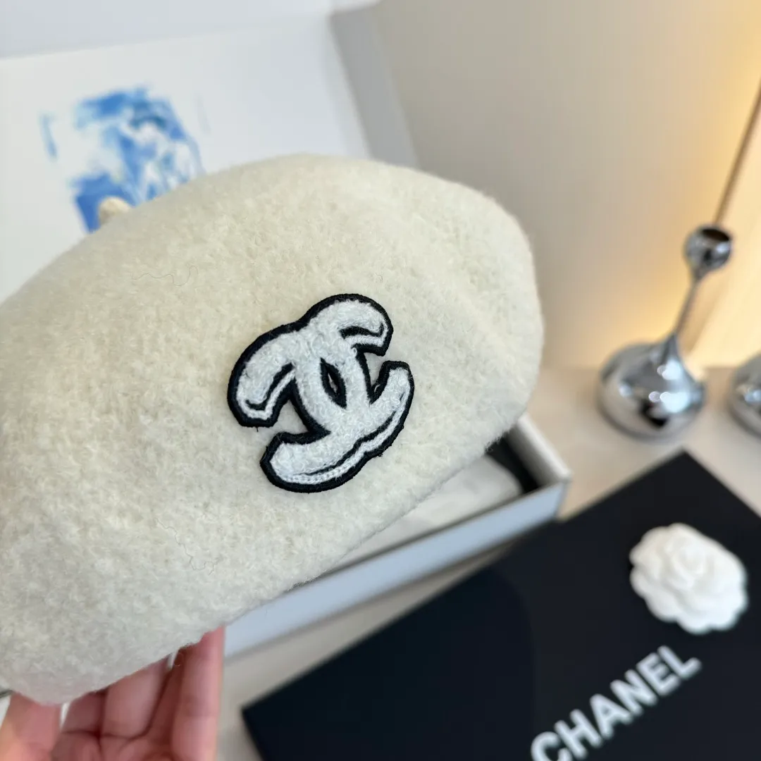 🉐180¥ Chanel wool beret, pumpkin hat, 100% wool🦙 fabric, head circumference 57cm