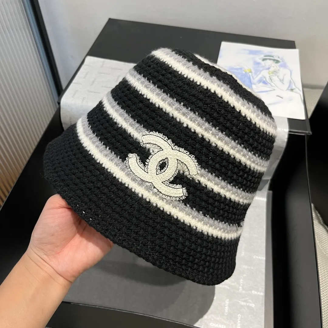💰90¥ Chanel new knitted bucket hat, head circumference 57cm