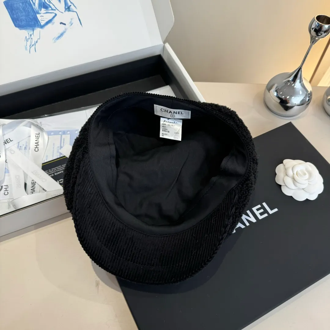 🉐150¥ Chanel wool duck bill forward cap, unisex,