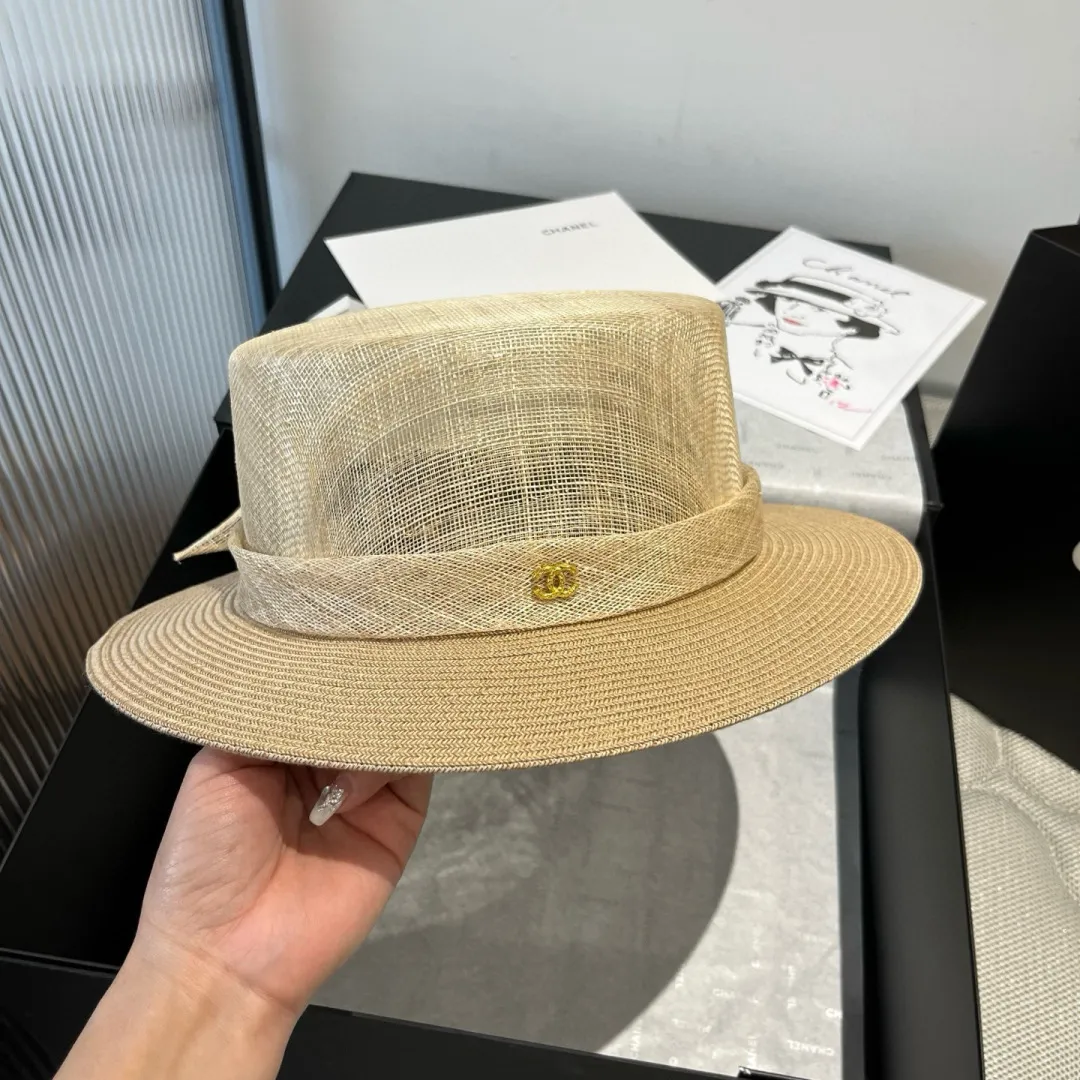 💰220¥ Chanel linen hat, advanced customization, head circumference 57cm