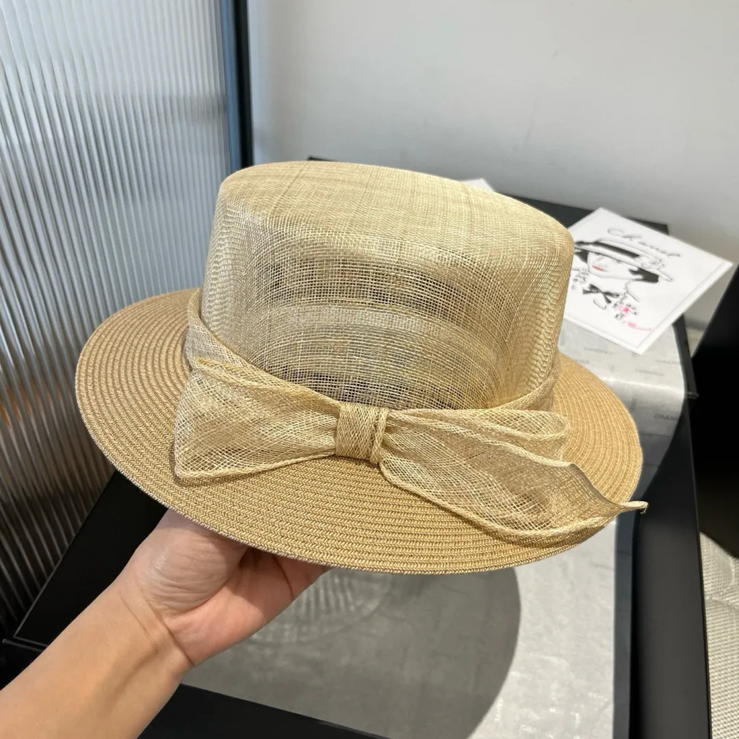 💰220¥ Chanel linen hat, advanced customization, head circumference 57cm