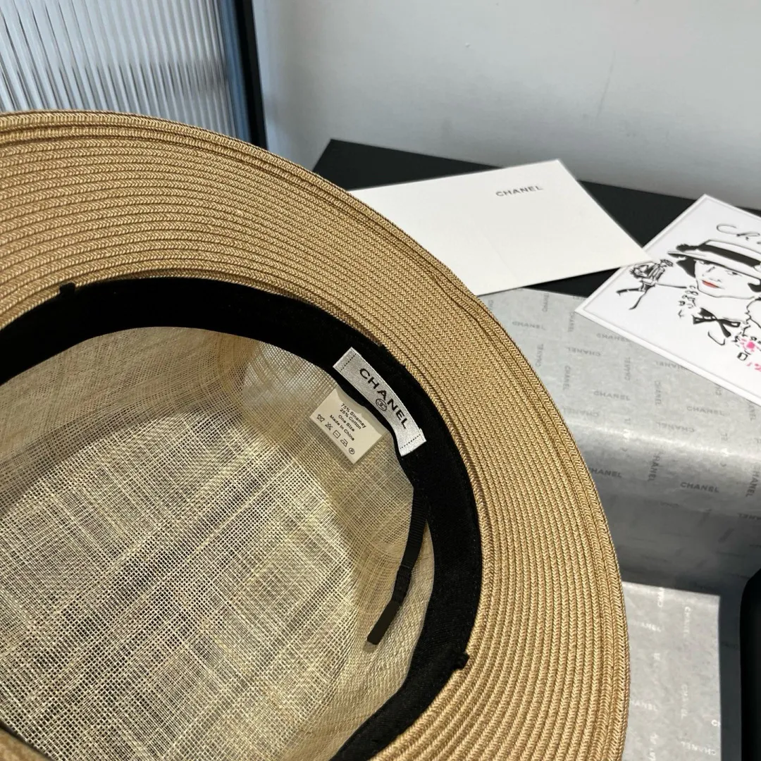💰220¥ Chanel linen hat, advanced customization, head circumference 57cm
