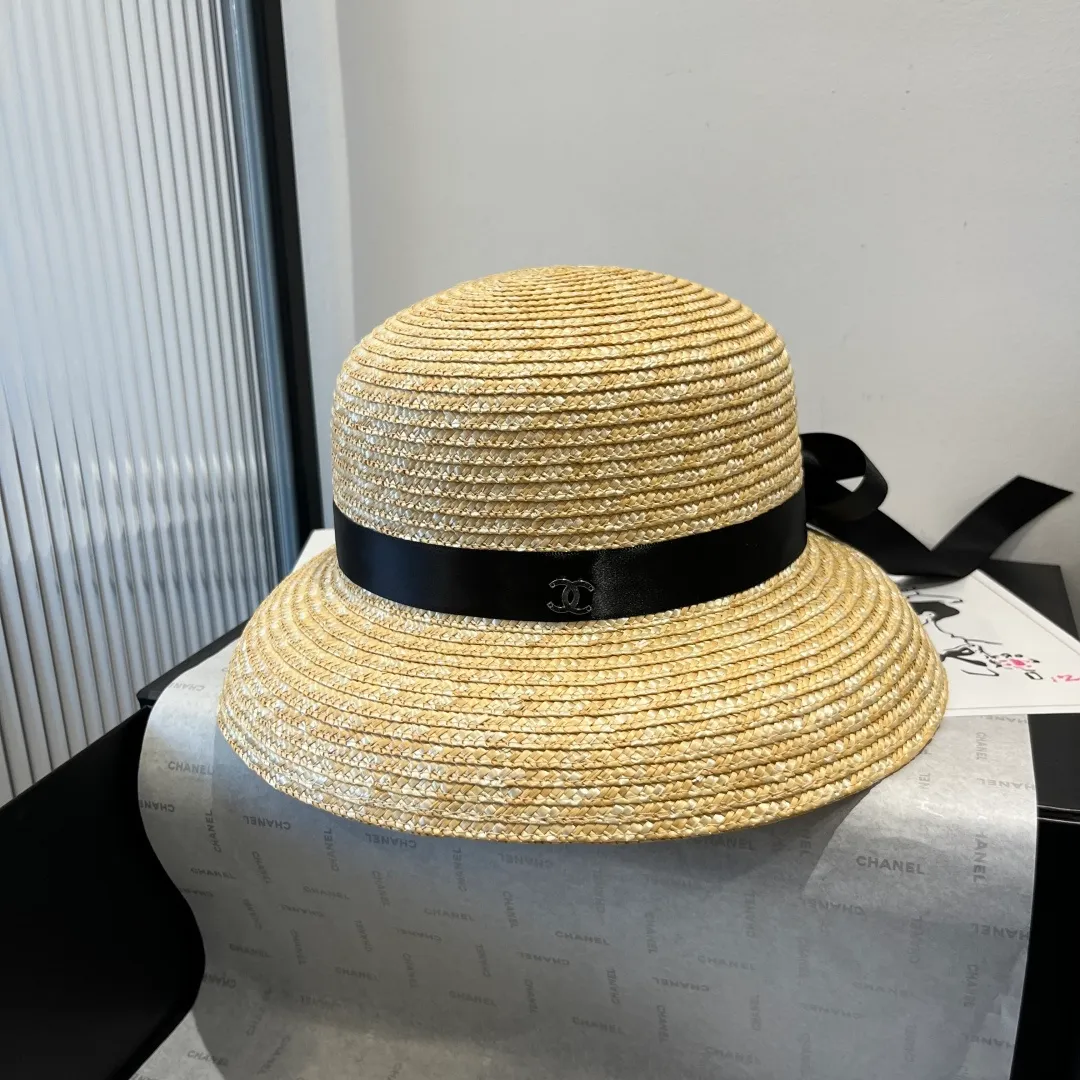 💰140¥ Chanel straw hat, lantern hat, head circumference 57cm