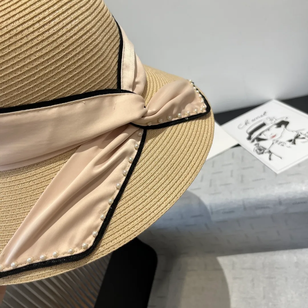 💰160¥ Chanel basin hat, Taiwan PP straw fabric, full of high-end feel, head circumference 57cm