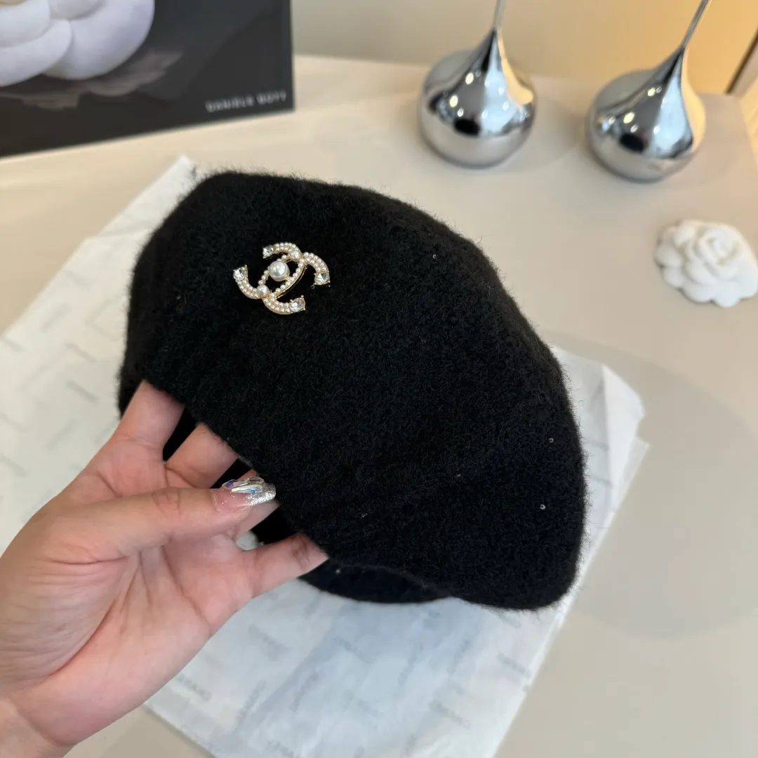 💰100¥ Chanel wool beret, knitted beret, versatile style