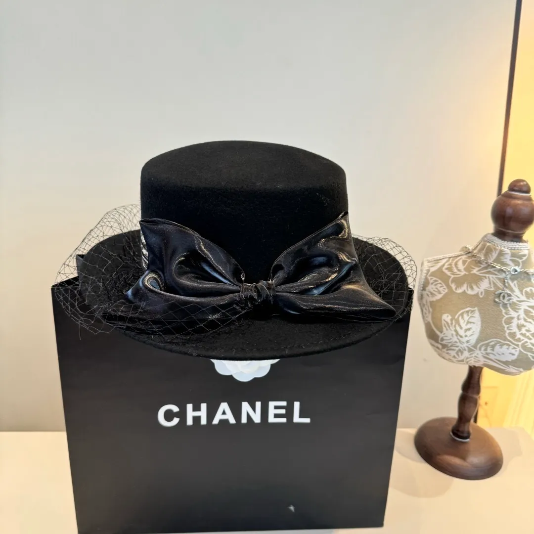 💰190¥ Chanel wool flat top, mesh hat, 100% wool🦙fabric% head circumference 57cm