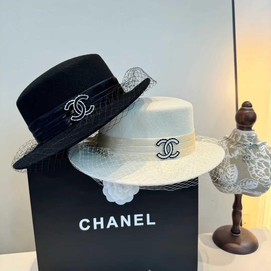 💰190¥ Chanel wool flat top, mesh hat, 100% wool🦙fabric% head circumference 57cm