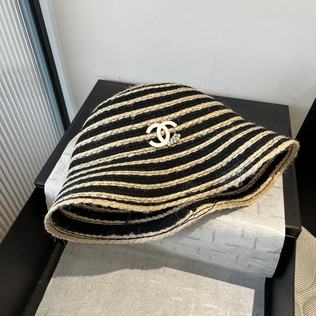 💰140¥ Chanel knitted bucket hat, head circumference 57cm