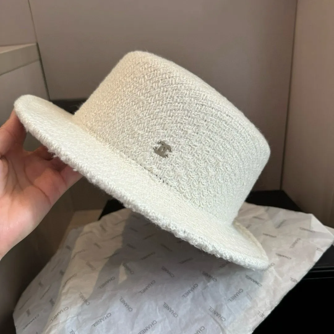 💰170¥ Chanel Chanel classic lady style flat top hat, head circumference 57cm