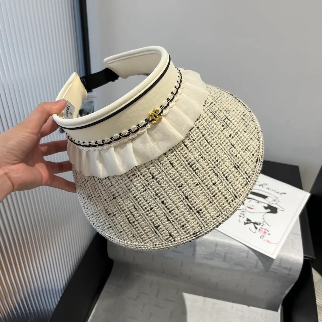 💰100¥ Chanel Chanel empty top sun hat, headband sun hat, head circumference 57cm