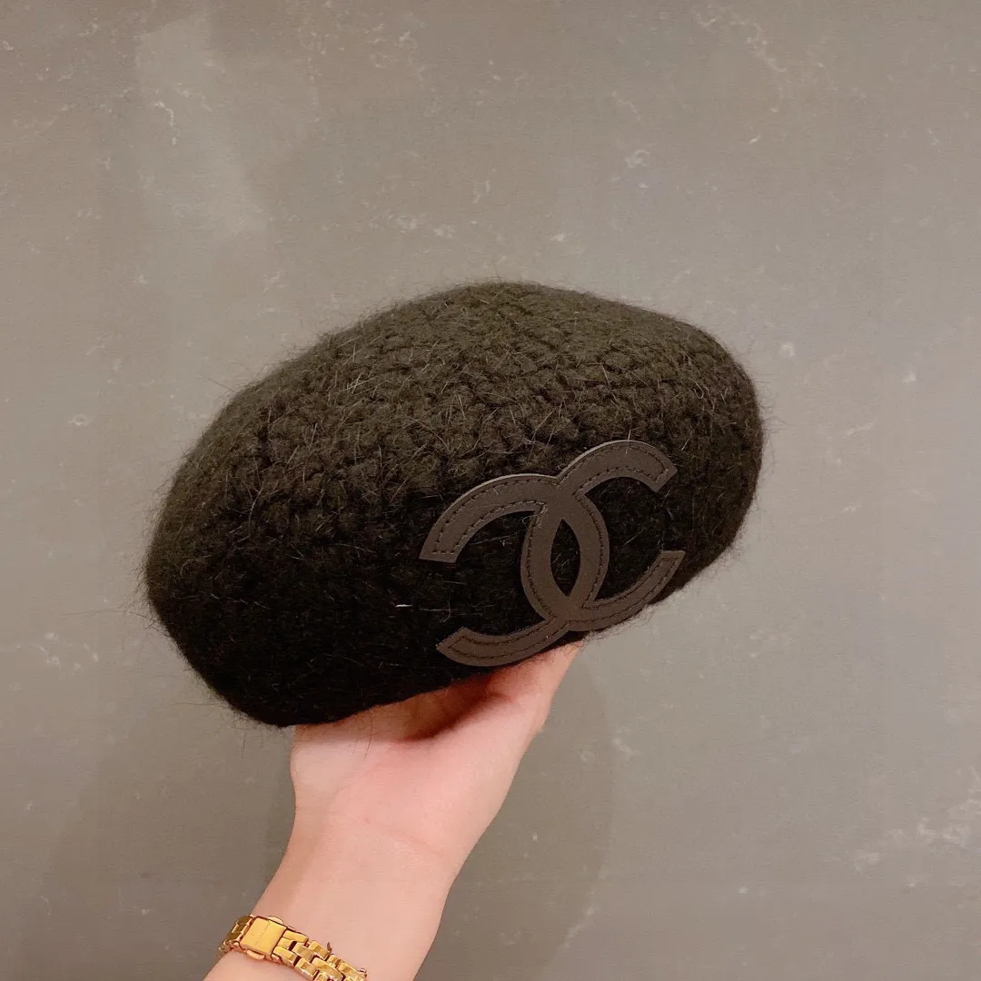 Run time 60¥ Chanel wool beret, 100% wool fabric, new autumn and winter beret, head circumference 57cm adjustable