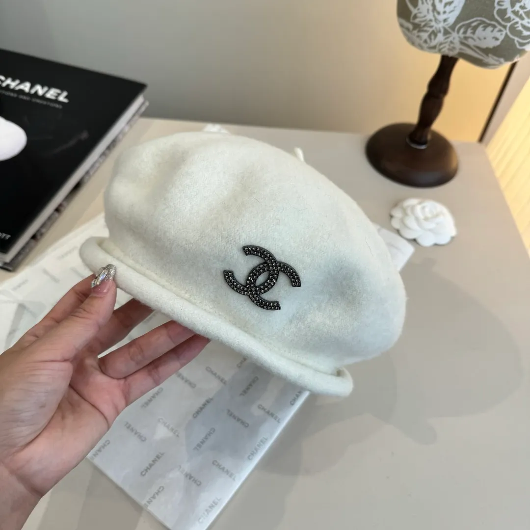 🉐180¥ Chanel wool beret, pumpkin hat, 100% wool🦙 fabric, head circumference 57cm